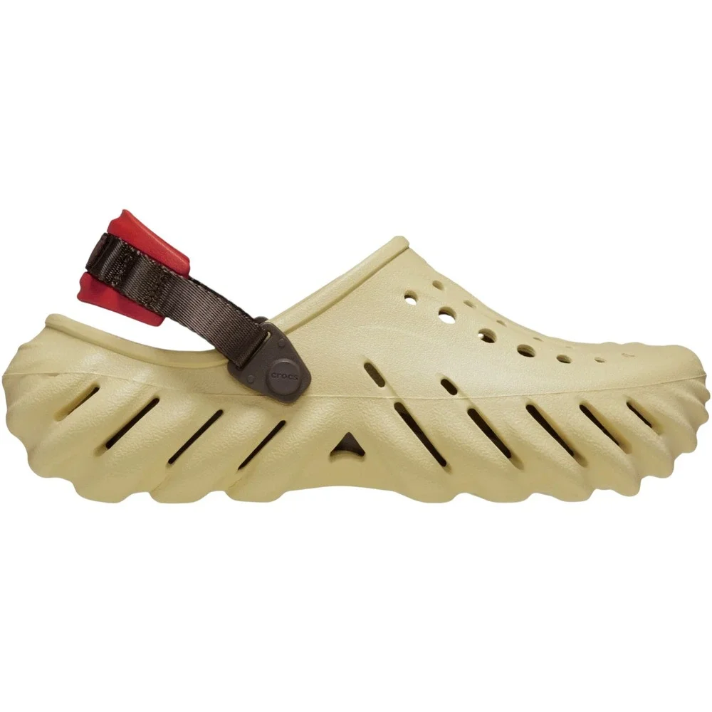Crocs Unisex Echo Clog Sandal Sesame Adult Men's Size 12 / Women's Size 14